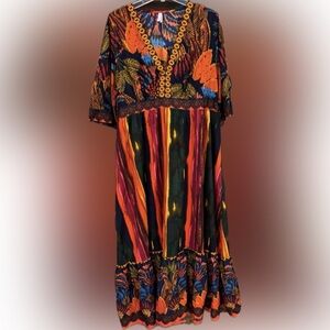 138. Truly 4 You Bohemian Maxi Dress, Size 2X, NWOT